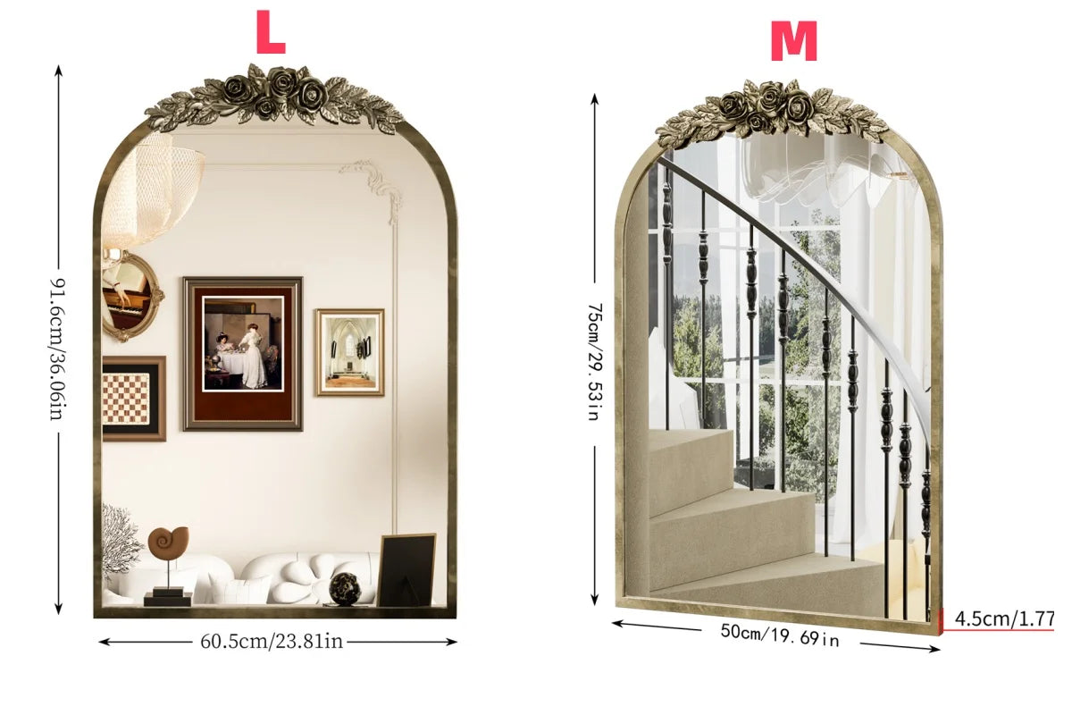 Elevate your space with a timeless arched mirror that reflects elegance, warmth, and the confident style you deserve.