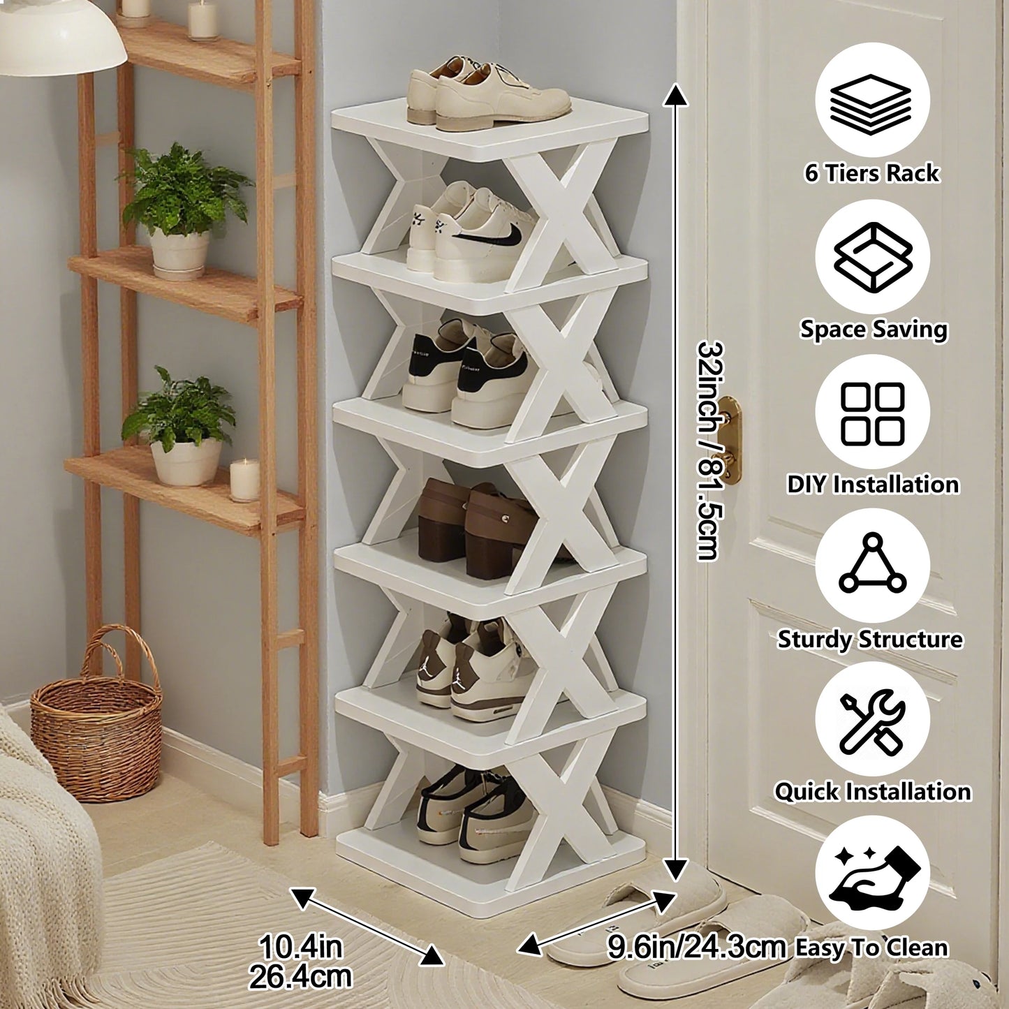 Detachable Shoe Rack Storage Organizer Multilayer Shoe Cabinet For Home
