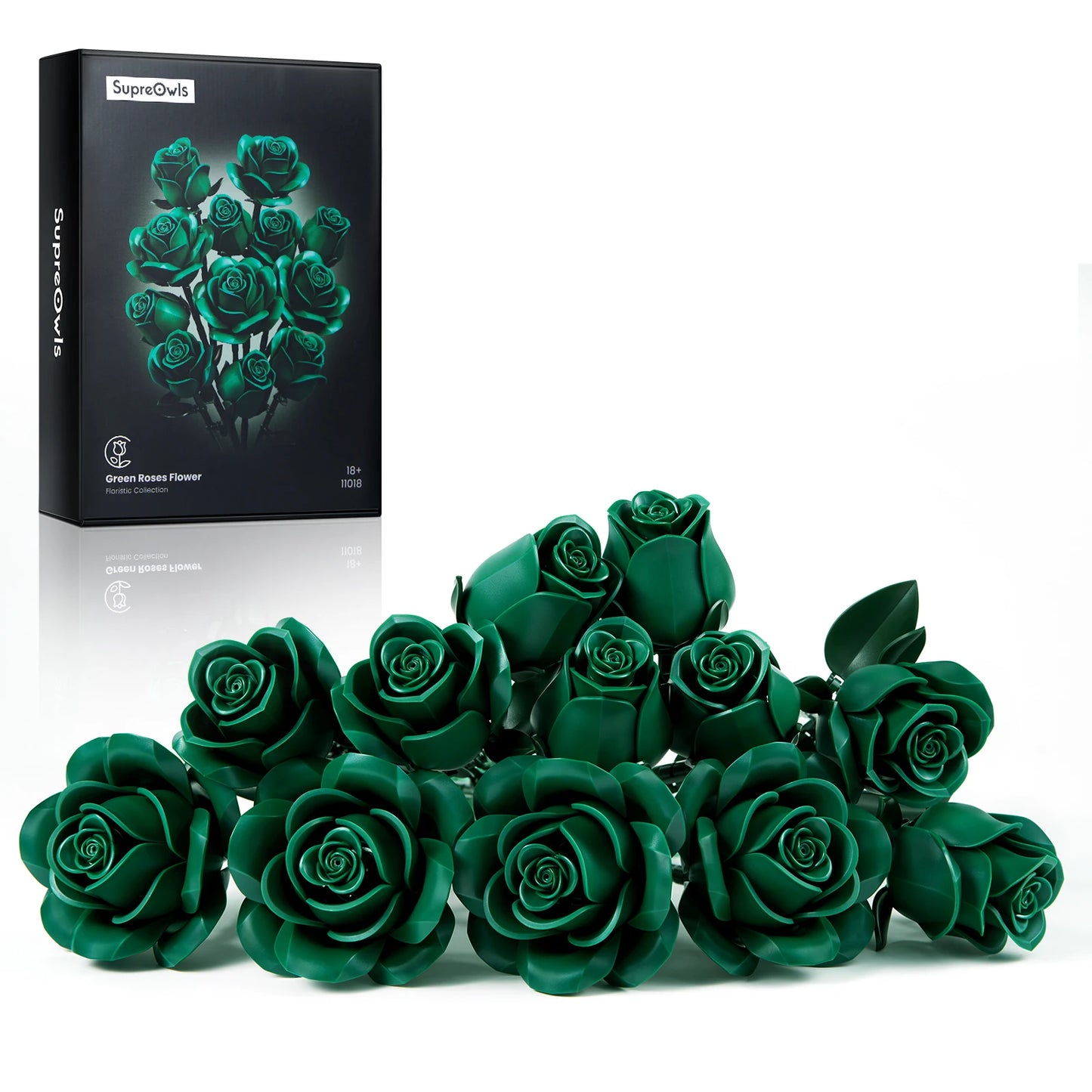 Roses Bouquet Building Blocks Set Lego Compatible Artificial Flowers Home Decor