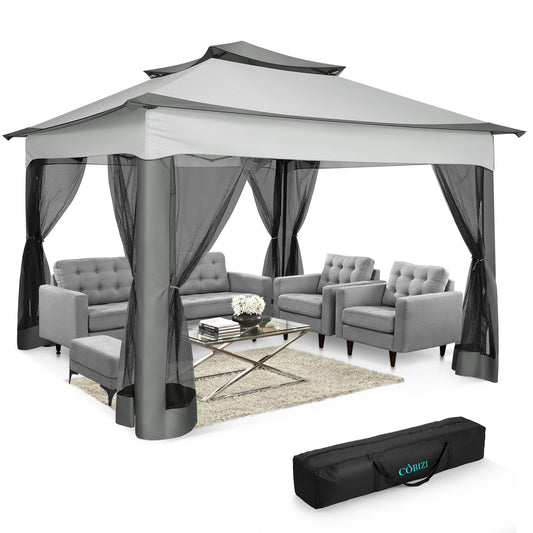Step into instant shade and bug-free comfort with your new pop-up gazebo designed for effortless outdoor living.