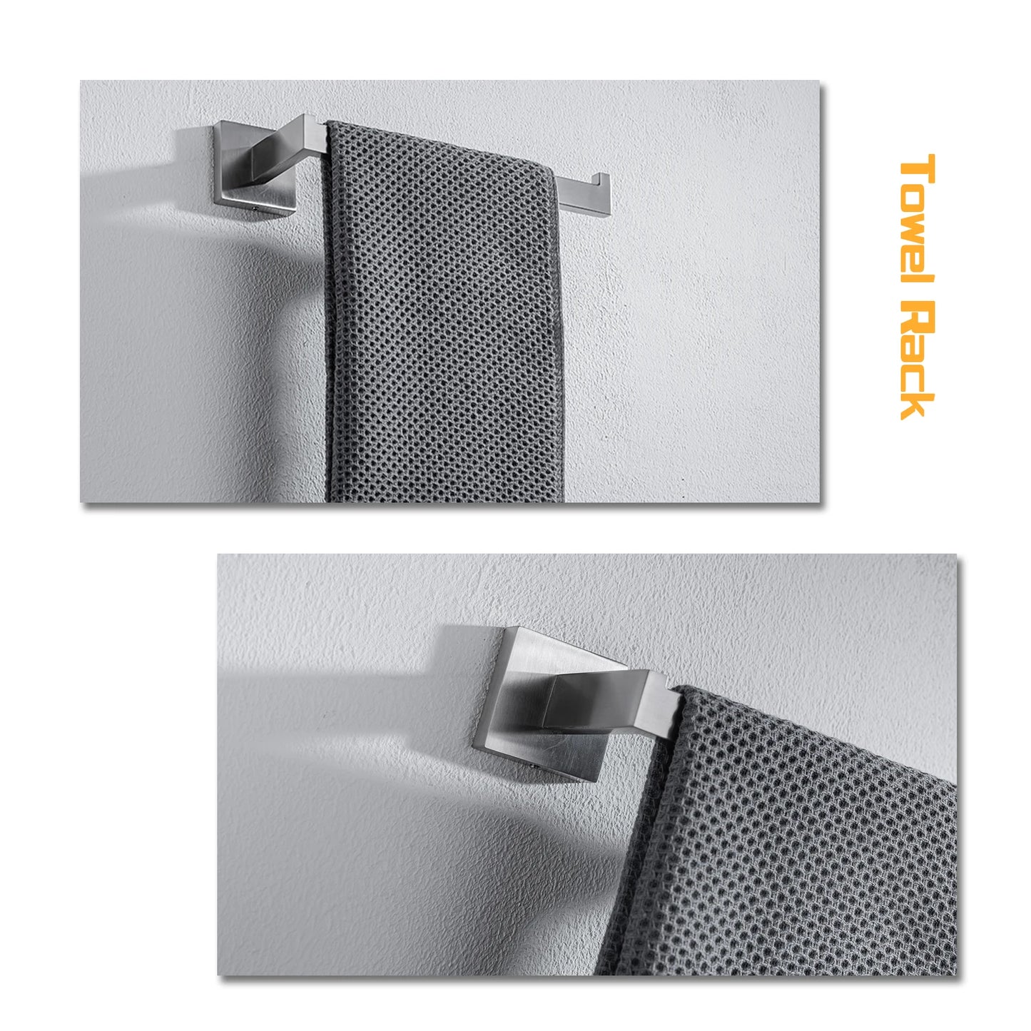 Elevate your bathroom with a sleek stainless steel bath hardware set that blends form and function.