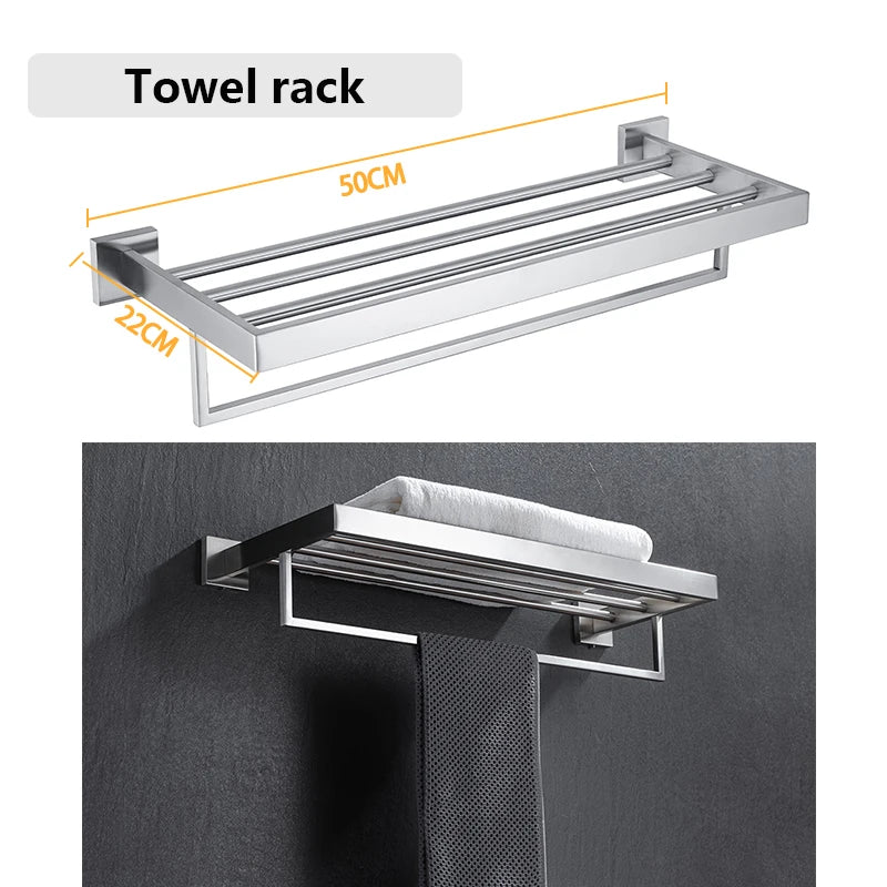Elevate your bathroom with a sleek stainless steel bath hardware set that blends form and function.