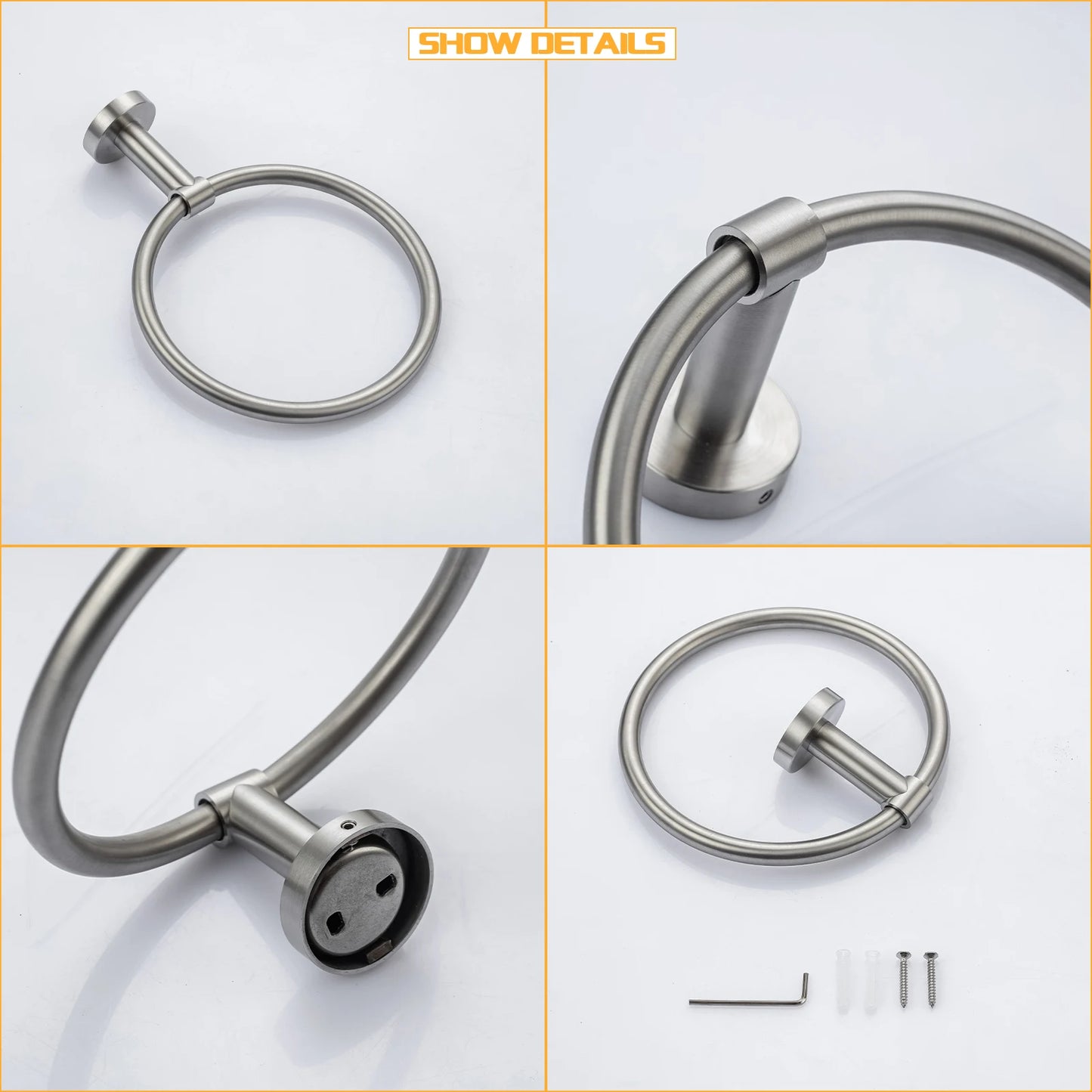 Elevate your bathroom with a sleek stainless steel bath hardware set that blends form and function.
