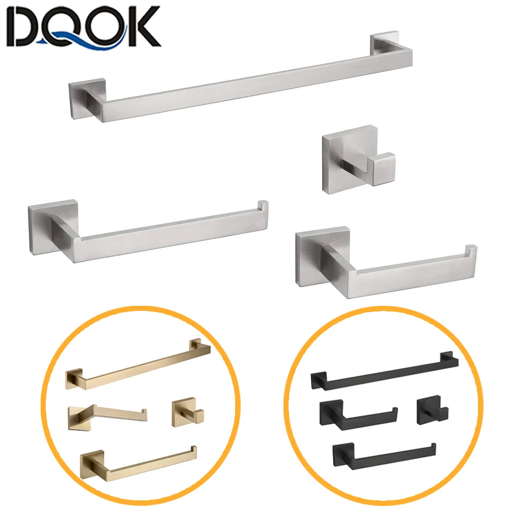 Elevate your bathroom with a sleek stainless steel bath hardware set that blends form and function.