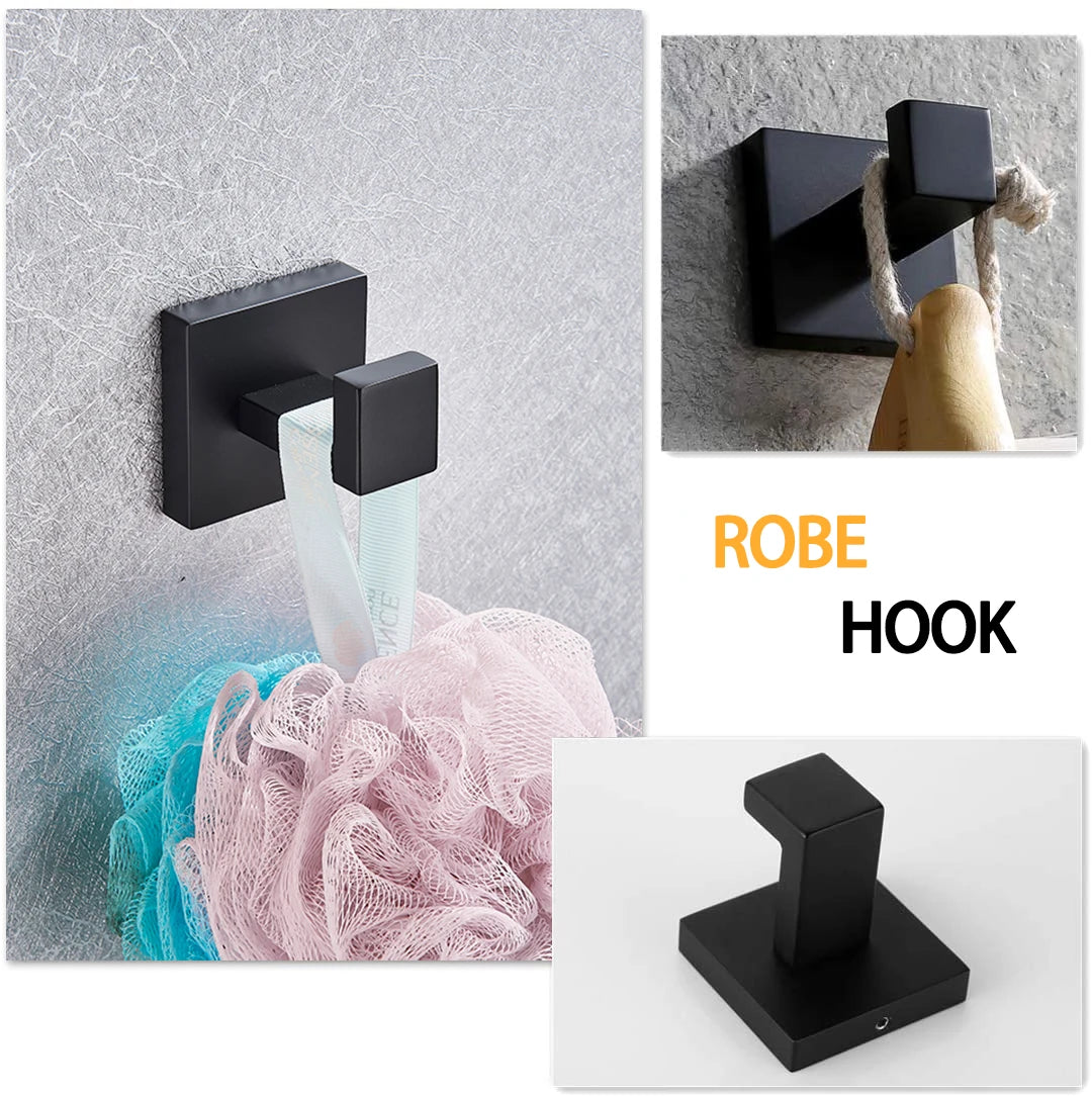 Elevate your bathroom with a sleek stainless steel bath hardware set that blends form and function.