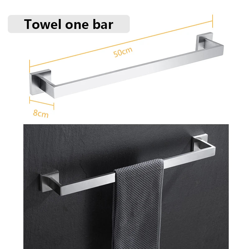 Elevate your bathroom with a sleek stainless steel bath hardware set that blends form and function.