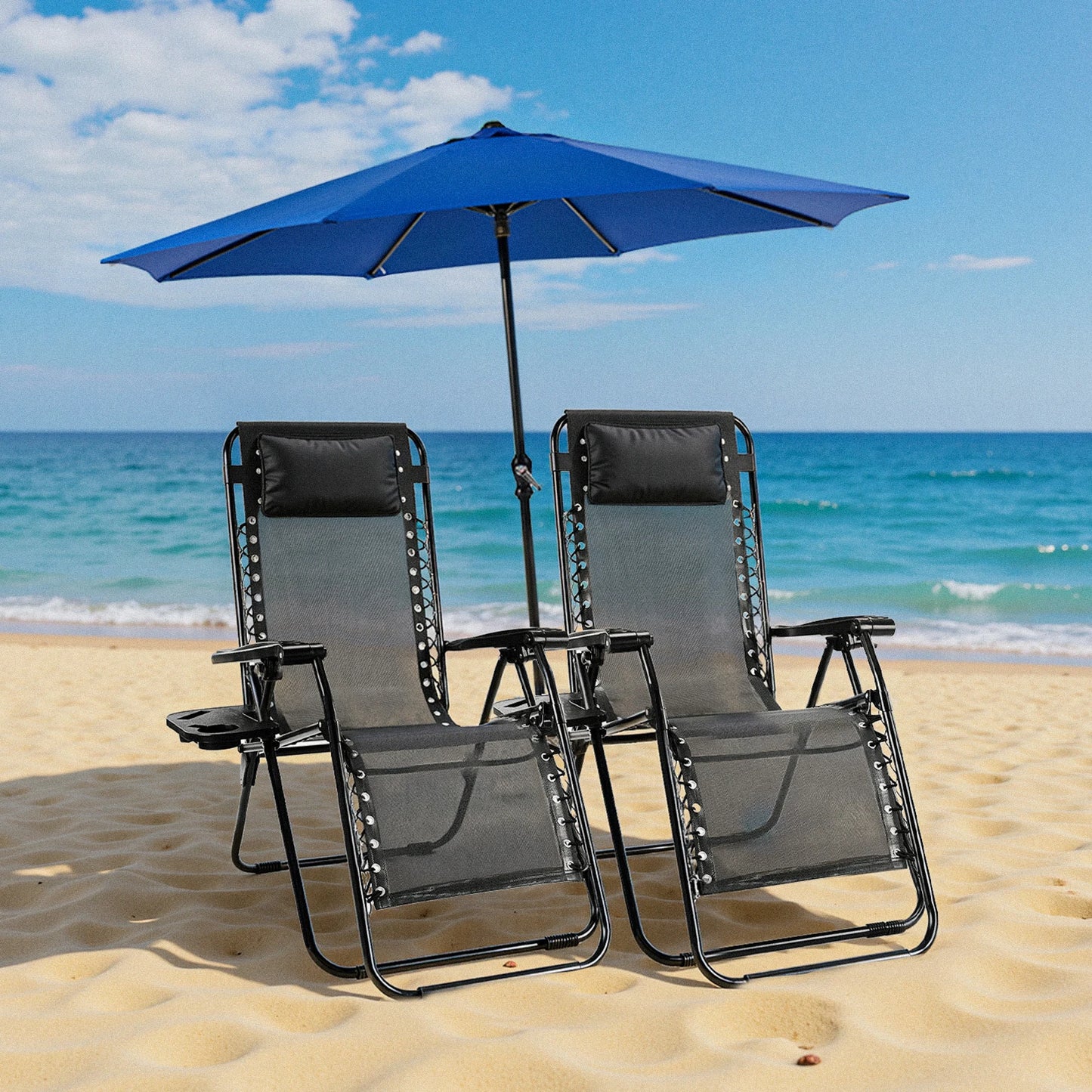 Escape into effortless relaxation with a recliner that curves to your body, providing true weightlessness and calm moments under the open sky.