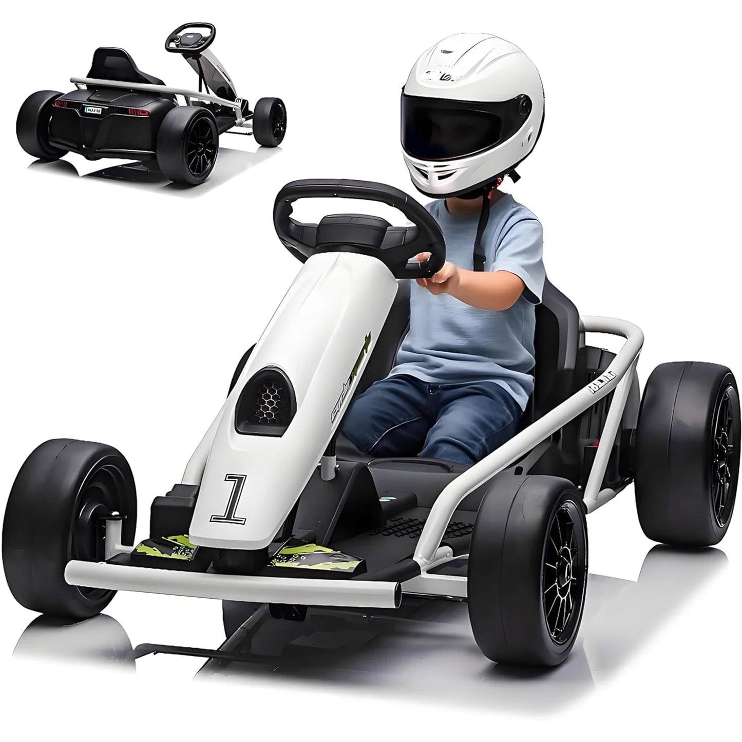 Ride On Go Kart 24V Dual 300W Motors For Teens Outdoor Toy