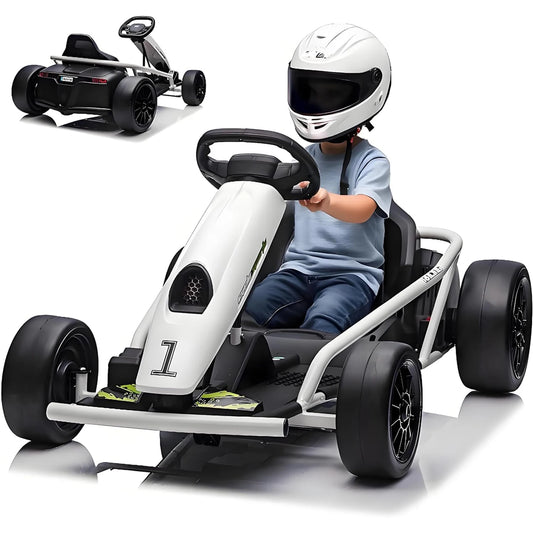 Ride On Go Kart 24V Dual 300W Motors For Teens Outdoor Toy