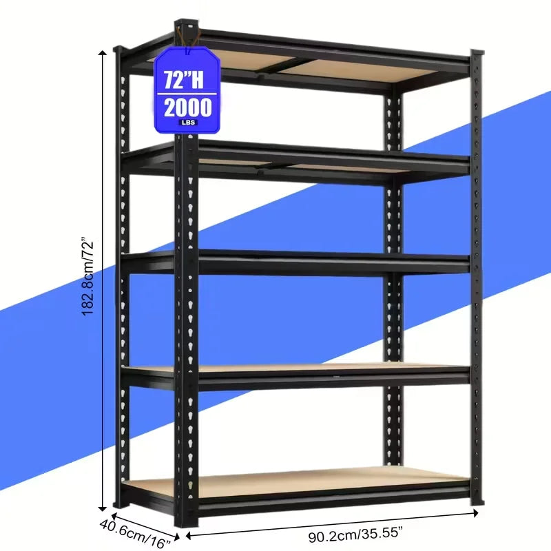 Boost efficiency and storage versatility with the Nnovaroom 72 inch adjustable metal double-layer shelving that fits your workspace and budget.