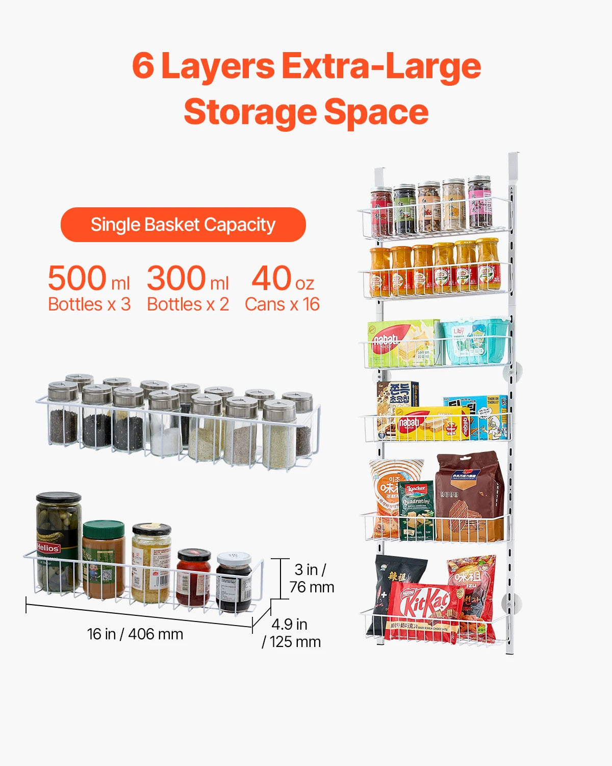 Turn clutter into clarity with a versatile over-the-door pantry organizer that grows with your space, helping you see every bottle, jar, and snack at a glance.