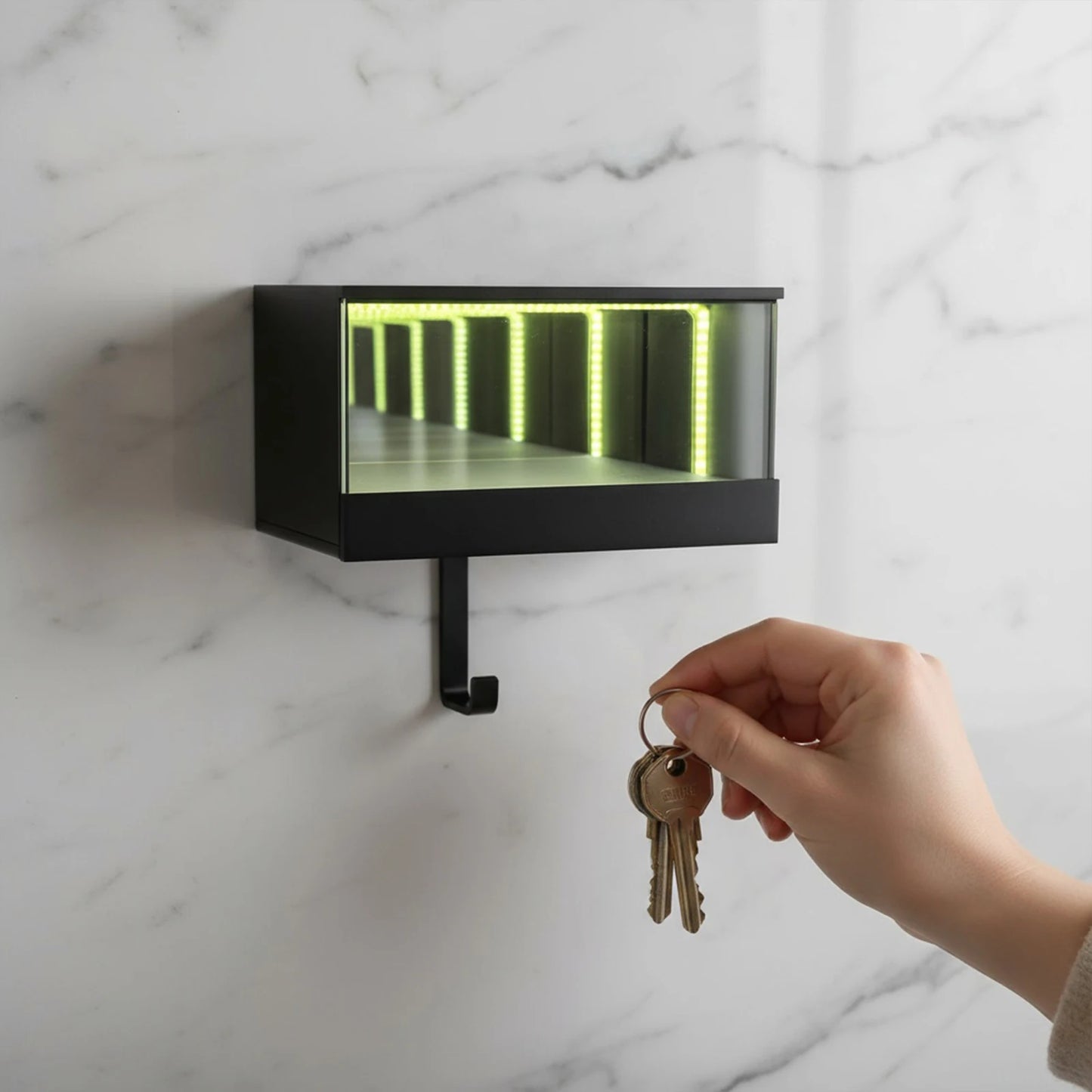 3D Printed Wall Mount Car Key Holder Infinity Garage Key Rack