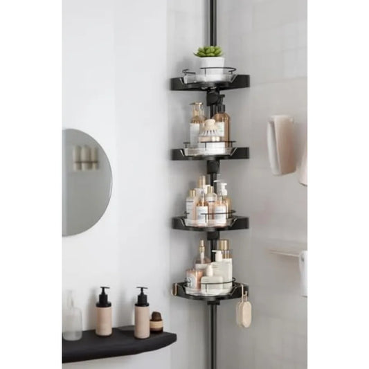 Upgrade your shower storage with a versatile, space-saving caddy that rotates to reach every bottle effortlessly and keeps your grooming essentials neatly organized in a compact corner.