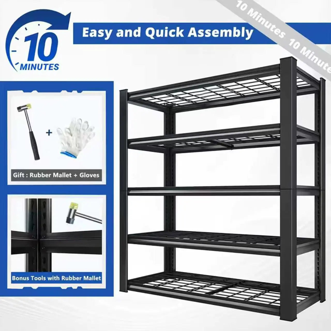 Boost efficiency and storage versatility with the Nnovaroom 72 inch adjustable metal double-layer shelving that fits your workspace and budget.