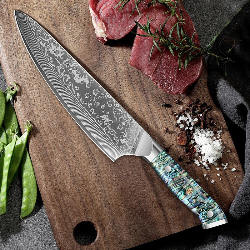1 To 7 Piece Kitchen Chef Knife Set Japanese Damascus Steel Professional Knives