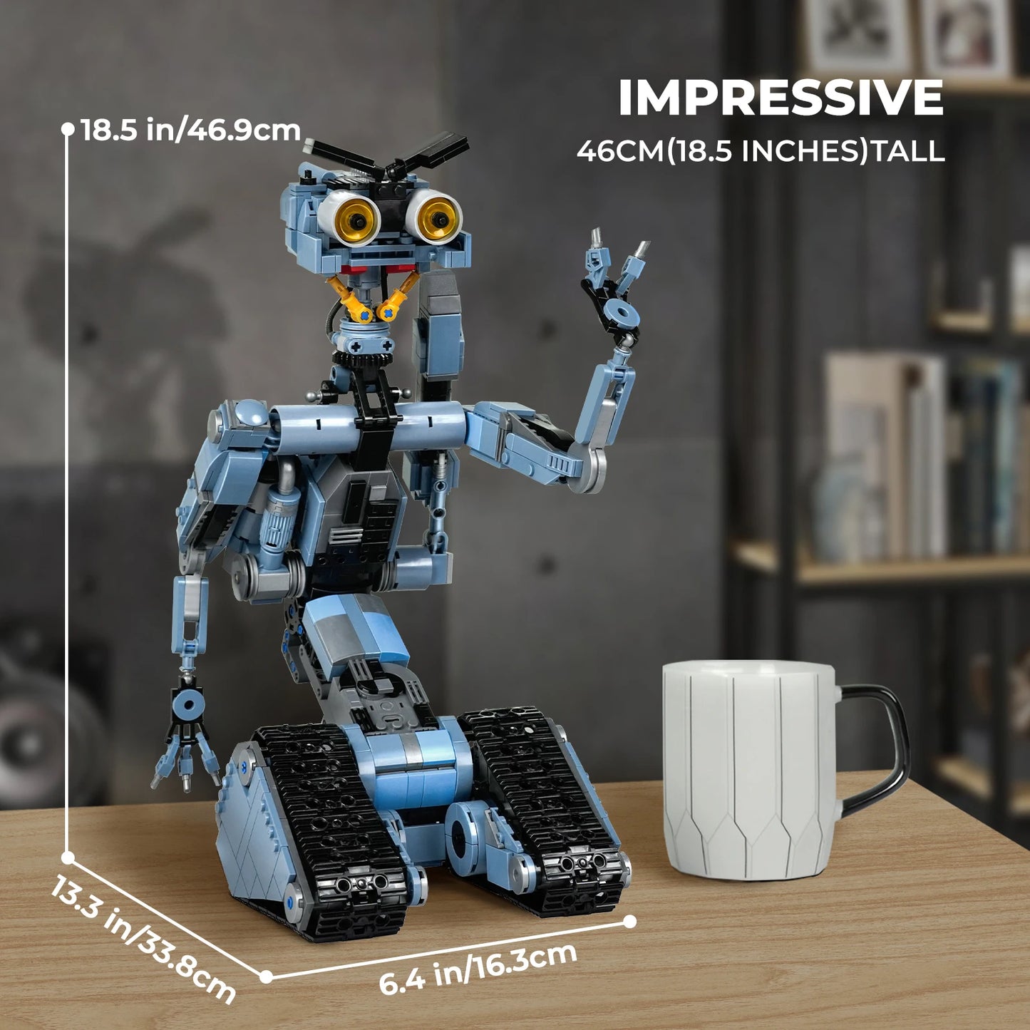 1176 Pieces Johnny 5 Robot Building Blocks Set With Remote Control