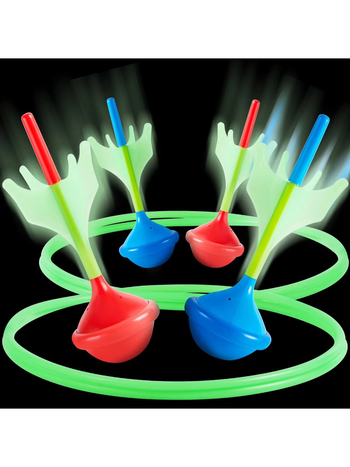 Joyfy 6 Pcs Lawn Darts Set Glow In The Dark Yard Games For Kids And Adults