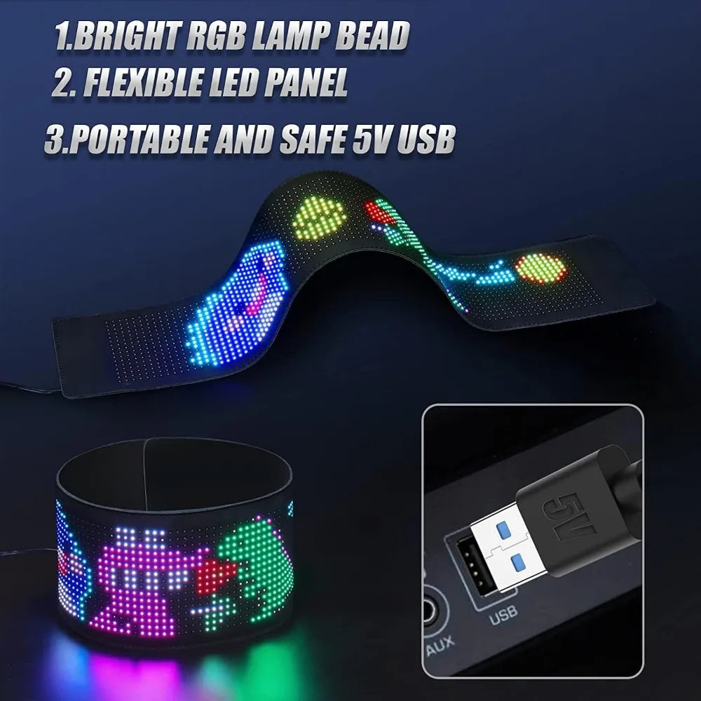Huge Bright Devil Eye LED Sign Programmable Scroll Display for Store and Car