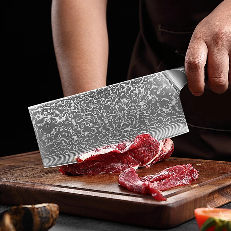 1 To 7 Piece Kitchen Chef Knife Set Japanese Damascus Steel Professional Knives