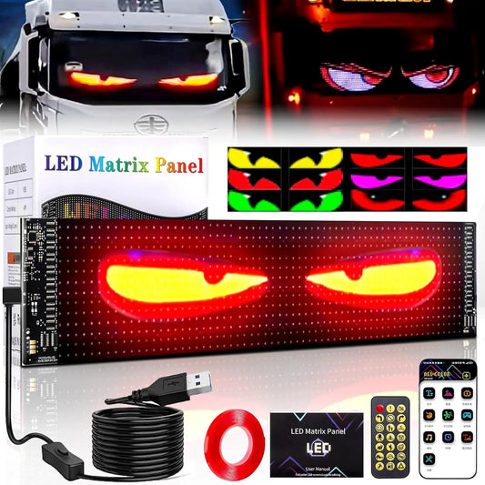 Huge Bright Devil Eye LED Sign Programmable Scroll Display for Store and Car