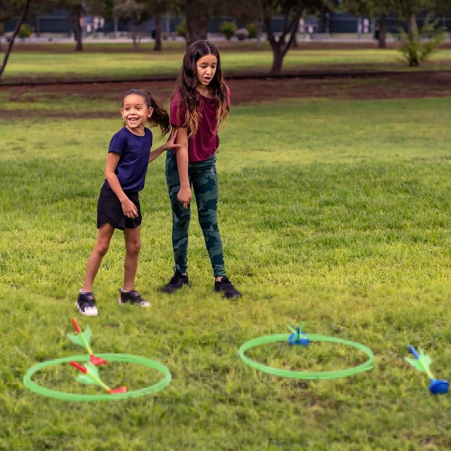 Joyfy 6 Pcs Lawn Darts Set Glow In The Dark Yard Games For Kids And Adults