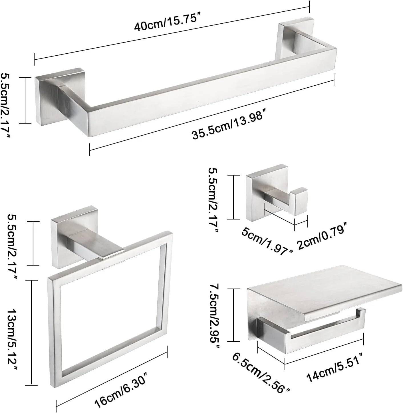 Elevate your bathroom with a sleek stainless steel bath hardware set that blends form and function.