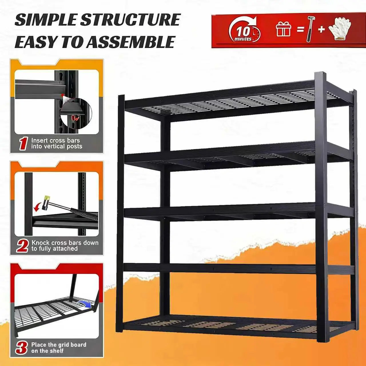 Boost efficiency and storage versatility with the Nnovaroom 72 inch adjustable metal double-layer shelving that fits your workspace and budget.
