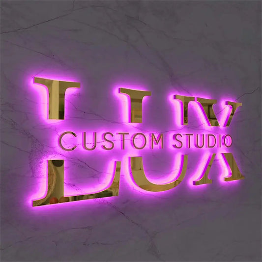Make your storefront unforgettable with a 3D illuminated backlit sign that elevates your brand day and night.