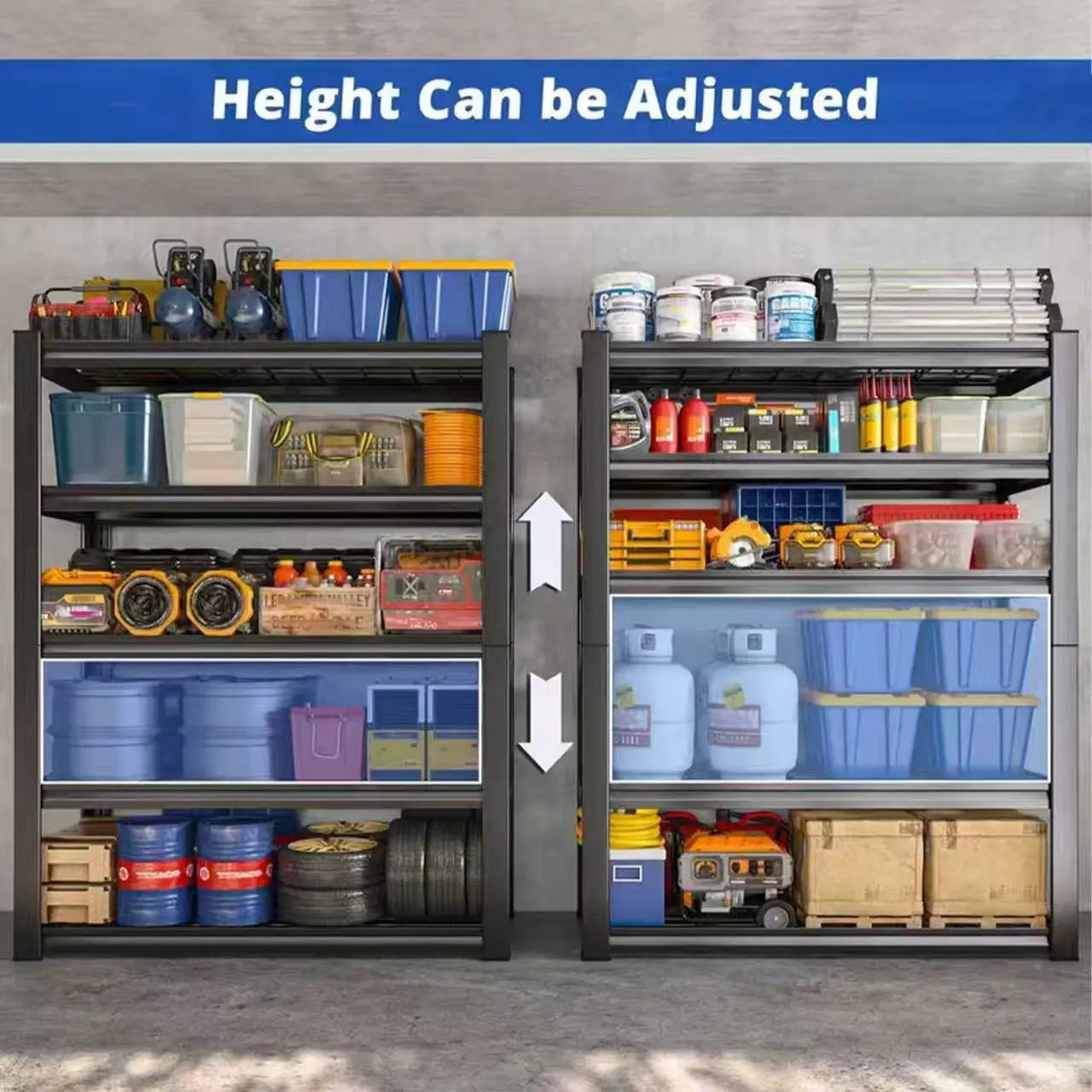 Boost efficiency and storage versatility with the Nnovaroom 72 inch adjustable metal double-layer shelving that fits your workspace and budget.