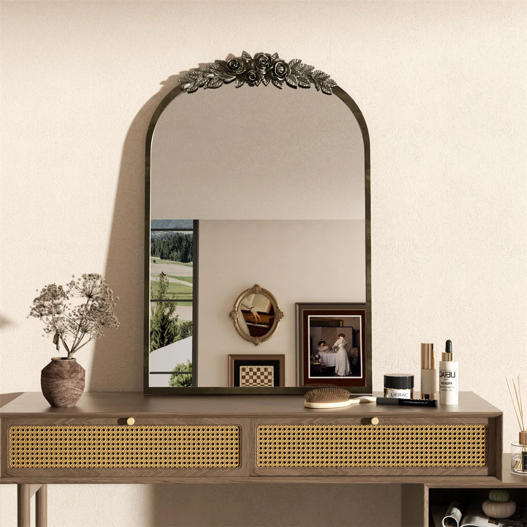 Elevate your space with a timeless arched mirror that reflects elegance, warmth, and the confident style you deserve.
