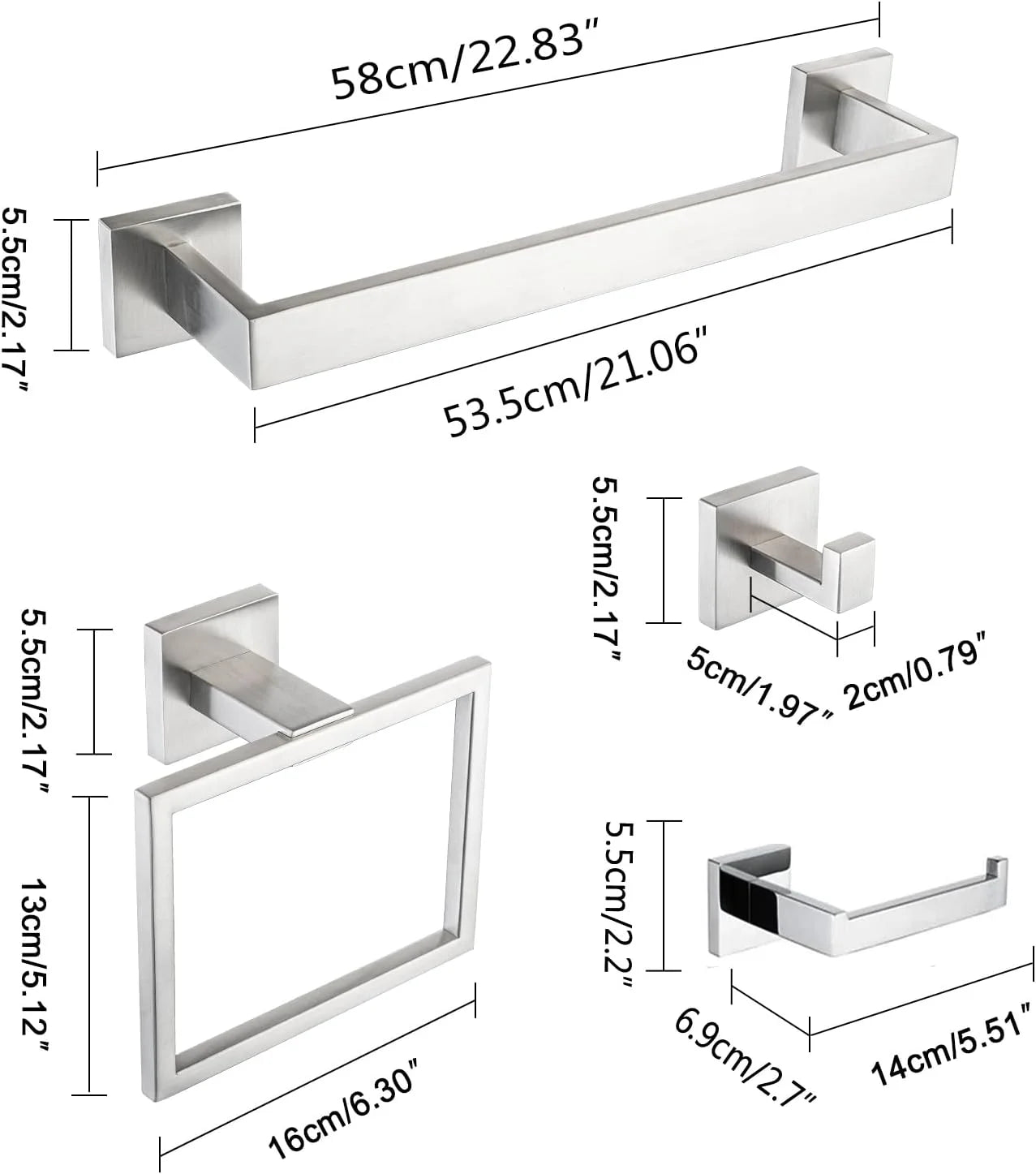 Elevate your bathroom with a sleek stainless steel bath hardware set that blends form and function.
