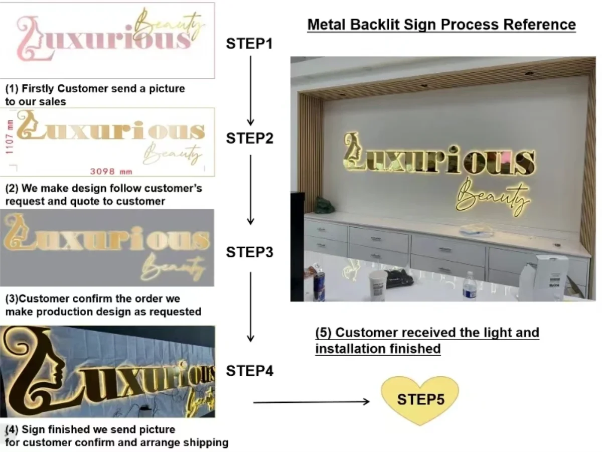 Make your storefront unforgettable with a 3D illuminated backlit sign that elevates your brand day and night.