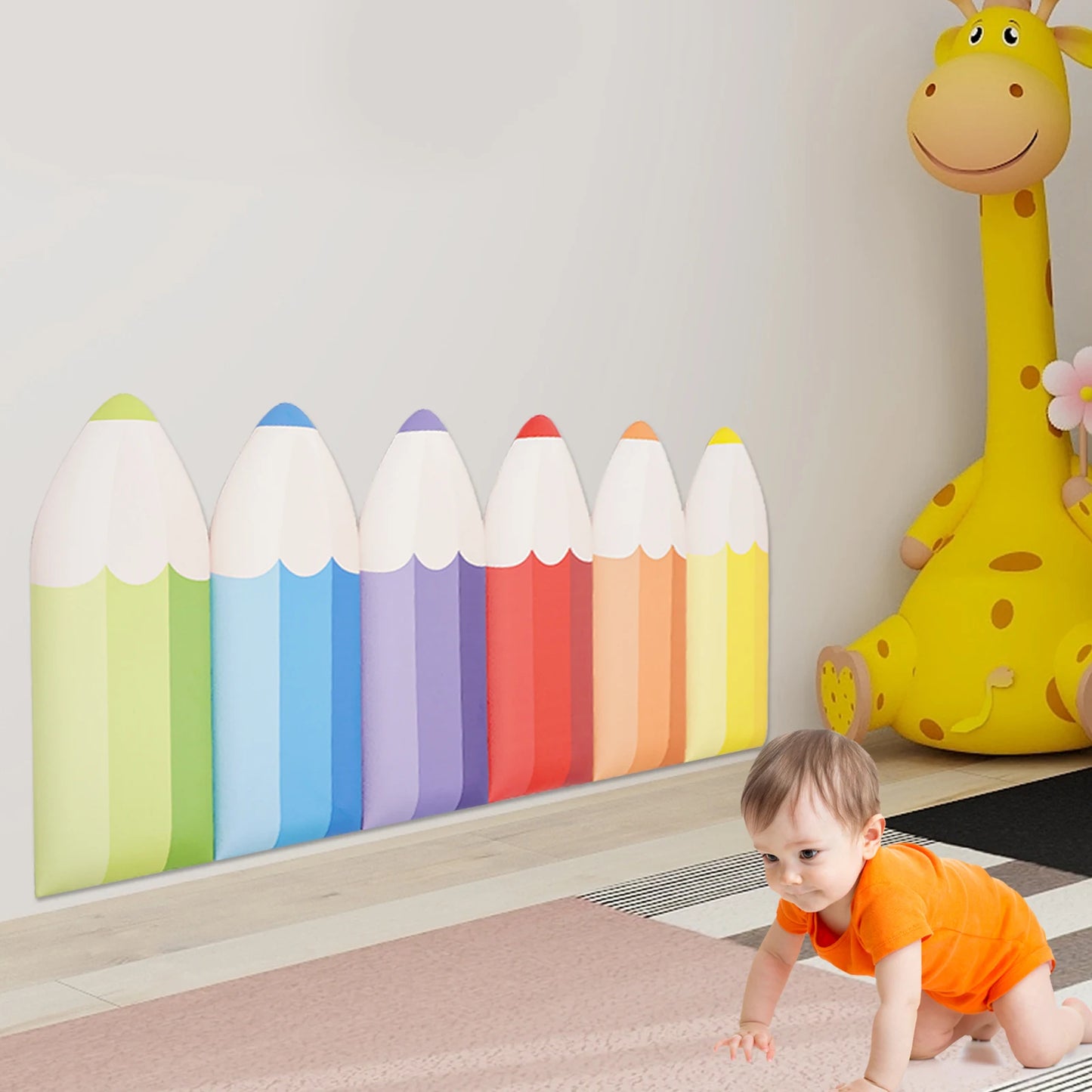 Protect your little explorers with soft, 3 cm thick wall padding that cushions bumps and adds playful charm to any room, making every moment of curious exploration safer and cozier.