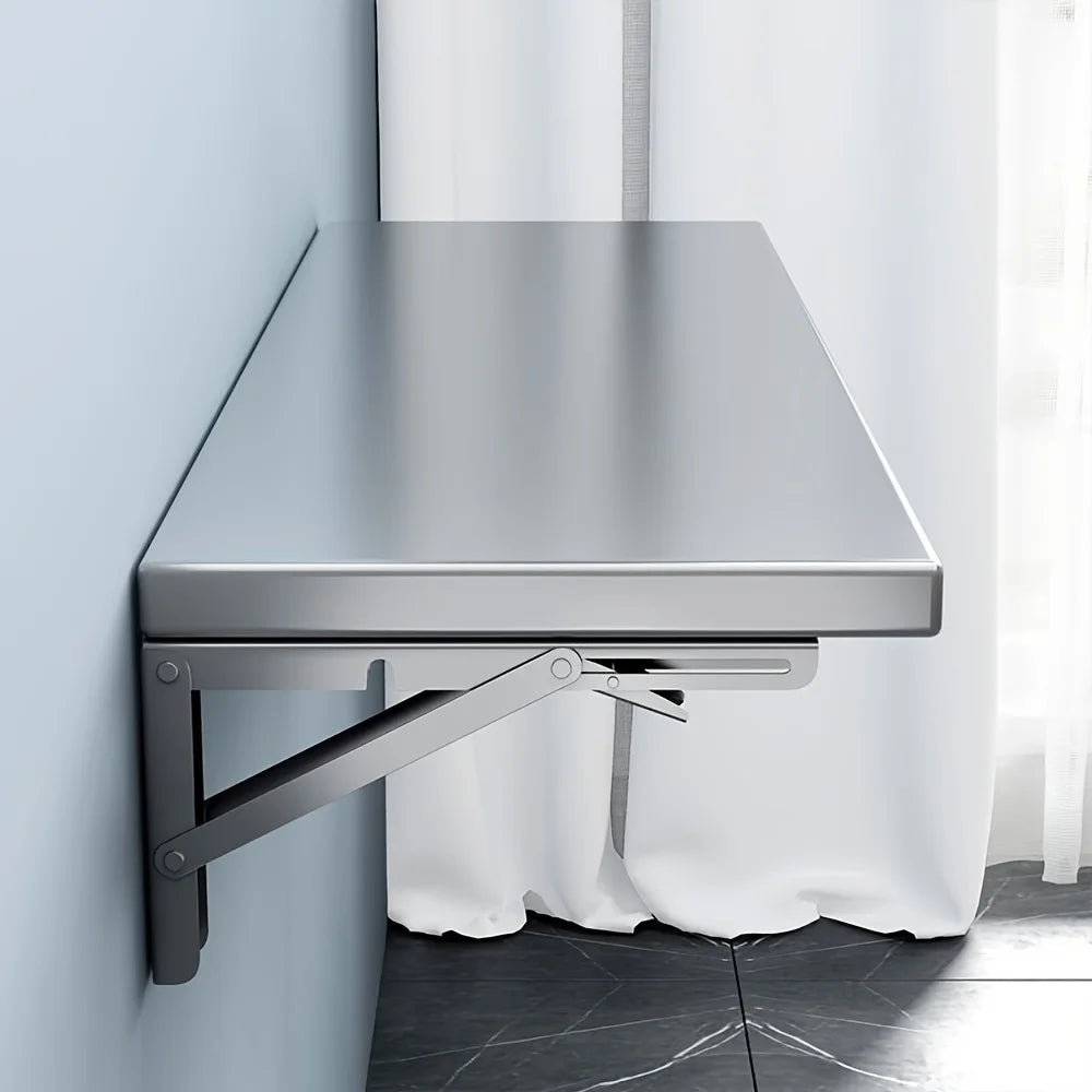 Stainless Steel Wall Mounted Foldable 4 Tier Kitchen Shelf