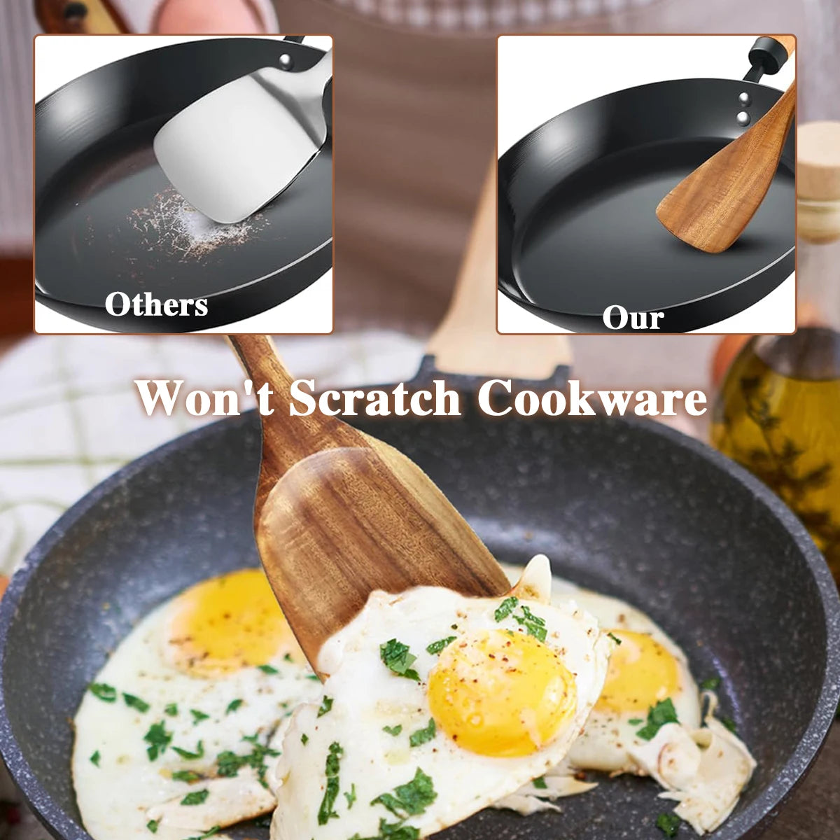 Elevate your kitchen routine with a 5-piece wooden utensil kit that blends natural charm with practical everyday performance.