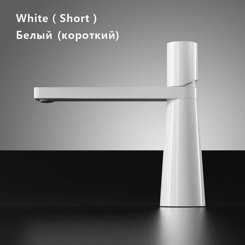 Brushed Gold Basin Faucet Brass Bathroom Sink Mixer Single Hole Deck Mounted