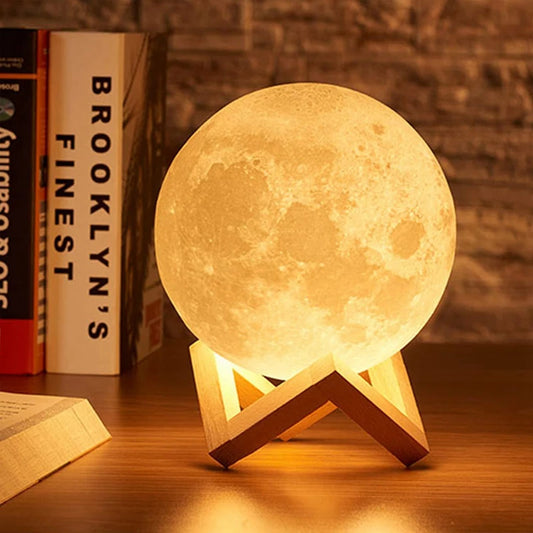 Moon Light LED Book Light Galaxy Night Lamp For Kids Bedroom Decor