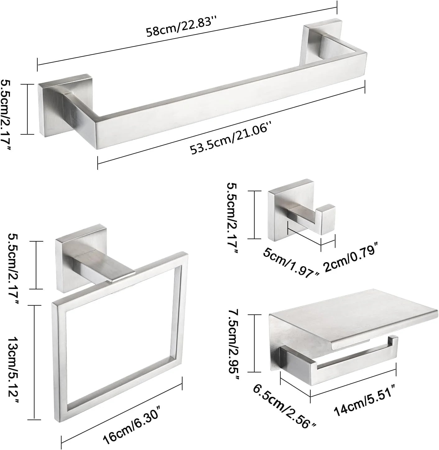 Elevate your bathroom with a sleek stainless steel bath hardware set that blends form and function.